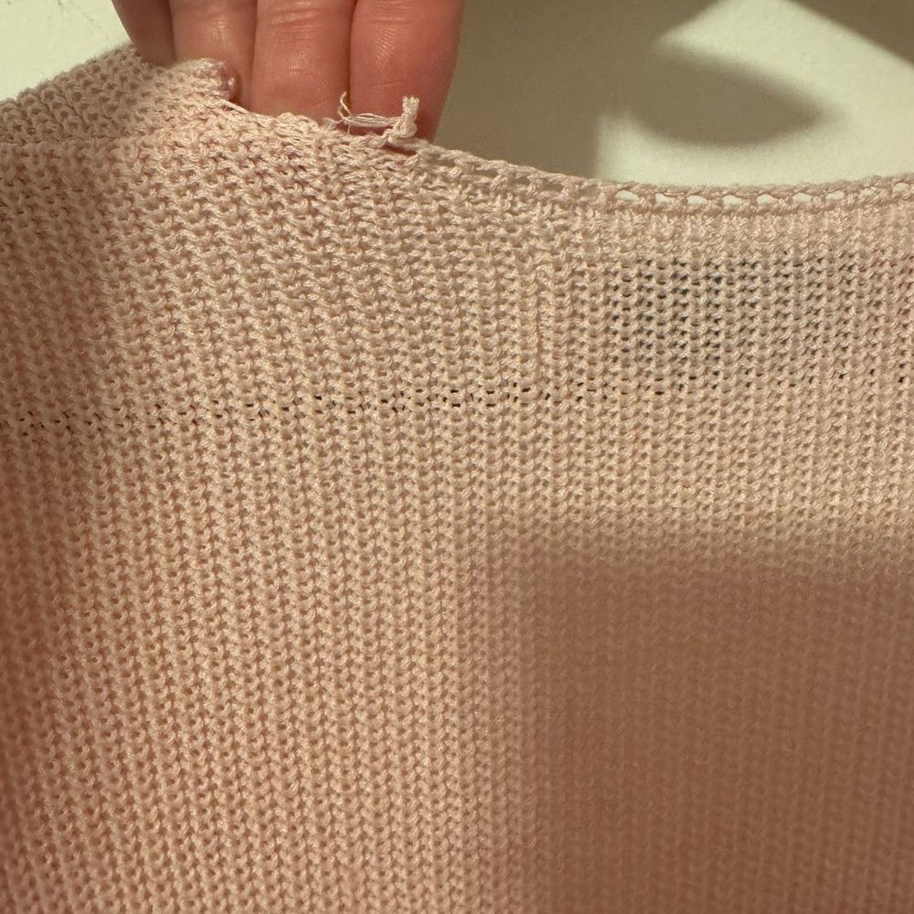 SALE! Free People Pink Long Cardigan Duster Small - Picture 5 of 7